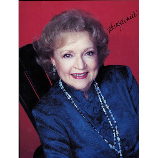 Betty White signed photo