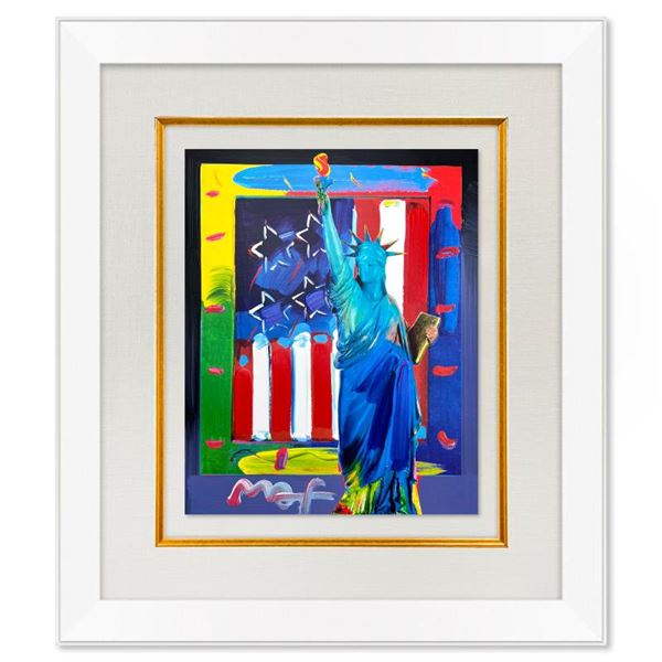 Liberty and Flag by Peter Max