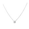 Image 2 : 0.93 ct. Diamond Solitaire Necklace - 14KT White Gold