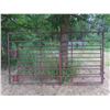 Image 1 : 2 Metal Gates (1) 10ft 7-Bar (1) 8ft 6-Bar 