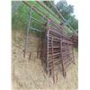 Image 2 : (12) 6-Bar Metal Corral Panels (2) 12ft , (2) 8ft, 