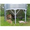 Image 2 : Goebel Hopper Grain Bin 5 Ring with Ladder on Metal Skids 