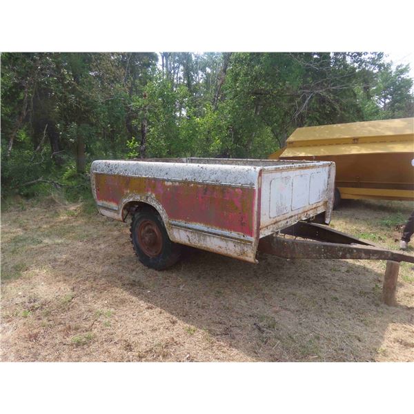International 3/4 Chassis Truck Box Trailer 