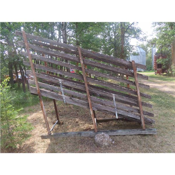 Metal Framed Livestock Loading Chute Weathered 