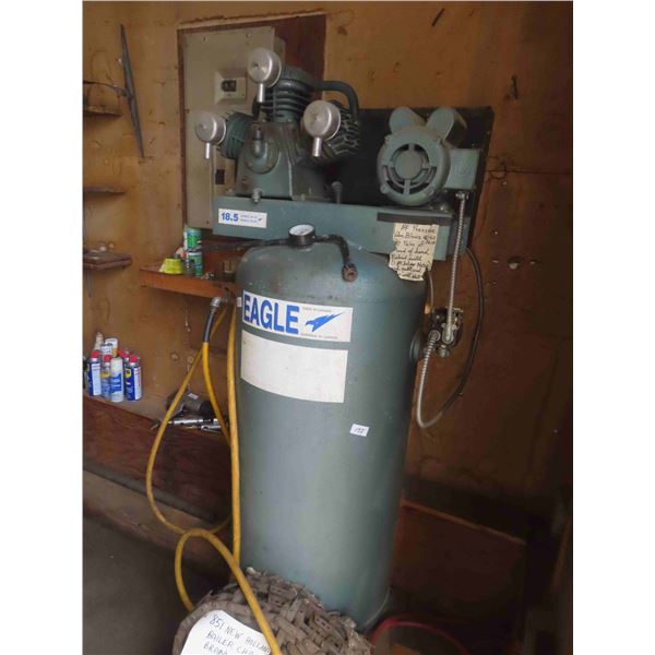 Eagle Triple Air Compressor Upright 60 Gallon with Hose 