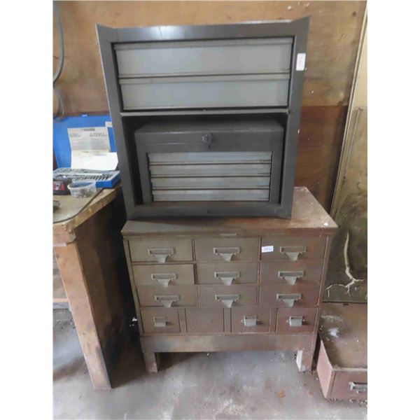 Tool Cabinet 27'' x 26'' x 14'' , Metal Index Cabinet 33'' 