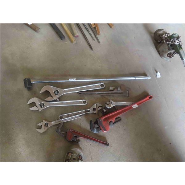 Crescent Wrenches, Pipe Wrench, Extra Long Ratchet 