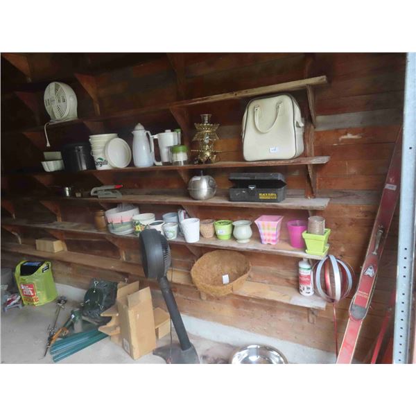 Christmas Tree Stand, Planters, Fan, Can Crusher, 