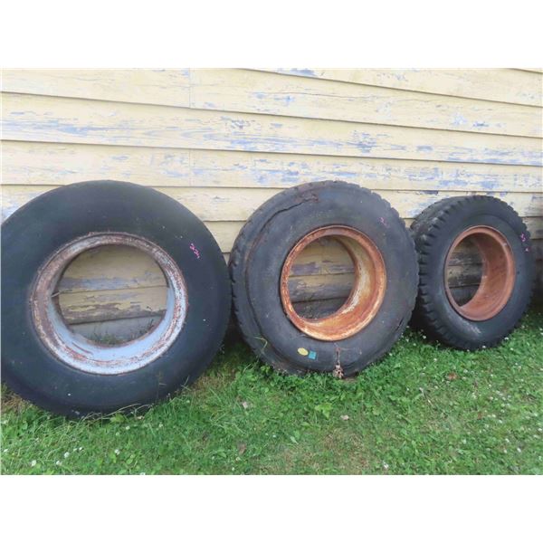 (3) 20'' Truck/Trailer Rims (No Value In Tires) 