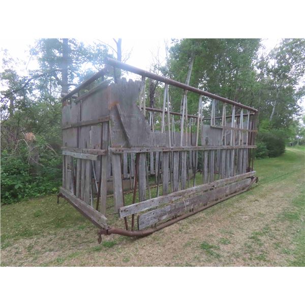 Home Made 8ft x 19ft Multi Round Bale Feeder 8ft High