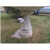 Image 2 : Concrete Bird Bath 44'' Tall , Concrete Stand 26'' High 