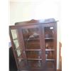 Image 1 : Antique Walnut China Cabinet with Side Glass 61'' H x 