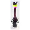 Image 1 : PURPLE VINTAGE VASE 12 INCHES TALL GLASS