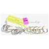 Image 1 : LOT OF PRETOLE 6 PAIRS SILVER TONED STUD EARRINGS