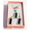 Image 1 : 4PCS/SET RECTANGULAR PENDANT JEWELRY SET, 1PCS