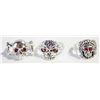 Image 1 : LOT OF 3 BIKER RINGS