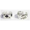 Image 1 : LOT OF 2 ROYAL CASINO STYLE RINGS