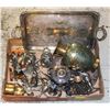 Image 1 : LOT OF SILVER PLATED CANDLESTICKS, TRAYS + MORE