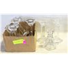 Image 1 : 8 VINTAGE GLASS CANDLESTICKS