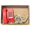 Image 1 : VINTAGE PUSH BUTTON RED PHONE