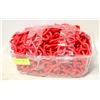 Image 1 : OVER 100' RED PLASTIC "CHAIN LINK"