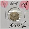 Image 1 : 13)  NEWFOUNDLAND 1945C NICKLE, 80%