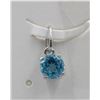 Image 1 : #115-NATURALSKY BLUE TOPAZ PENDANT