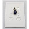 Image 1 : #95-NATURAL BLUE SAPPHIRE  PENDANT