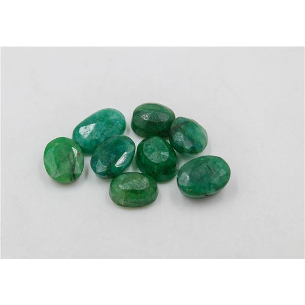 #212-NATURAL GREEN EMERLAD GEMSTONES 52.50CT