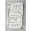 Image 1 : 1 GRAM SILVER MAPLE BAR