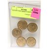 Image 1 : LOT OF 5 USA LIBERTY DOLLARS