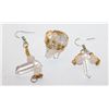 Image 1 : ESTATE CRYSTAL QUARTZ RING & EARRINGS IN BOX