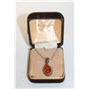 Image 1 : 925 SILVER AMBER PENDANT WITH 925 ITALY
