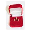 Image 1 : ESTATE WEDDING RING SET IN RED VELVET BOX