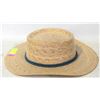 Image 1 : HANDWOVEN SUN HAT- SZ 7 1/4"- MADE IN MEXICO