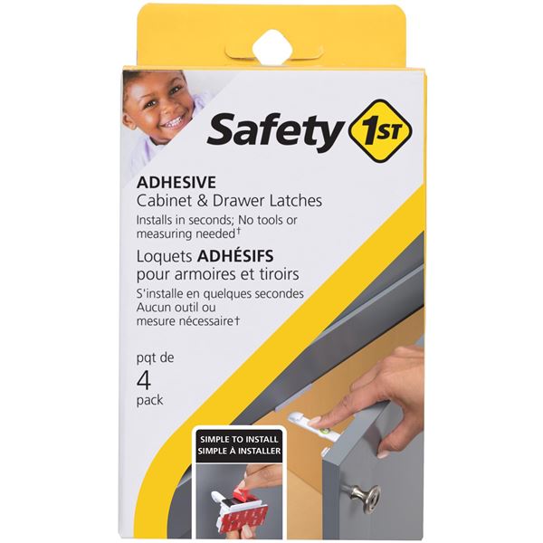 NEW SAFETY 1ST ADHESIVE CABINET & DRAWER LATCHES