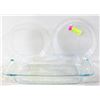 Image 1 : GLASS PYREX BAKING DISHES