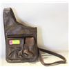 Image 1 : LEATHER SIDE BAG- 14" X 9"