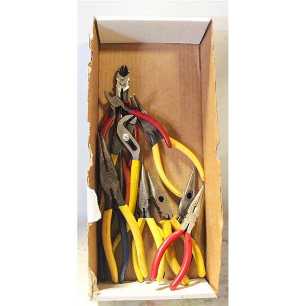 PLIERS- LOT OF 12 PIECES ASSORTED