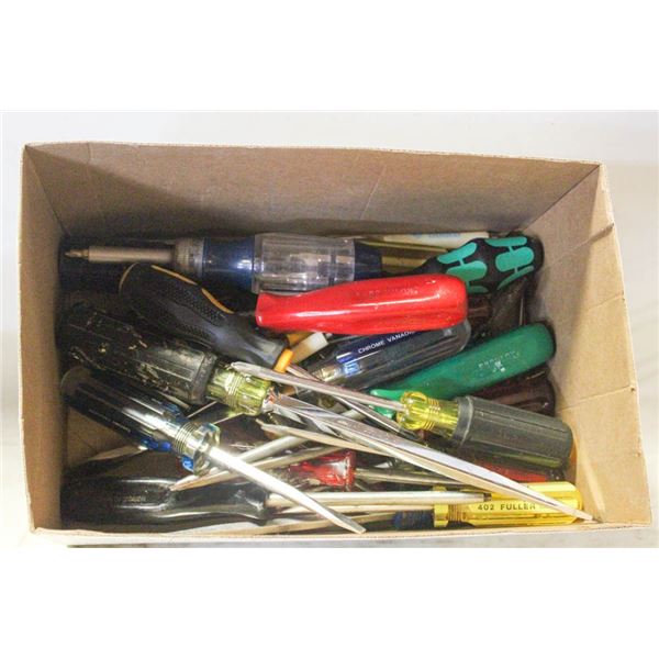 SCREWDRIVERS- LARGE LOT ASSORTED