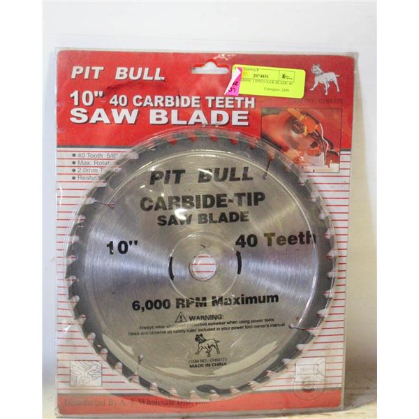 10" CARBIDE TIPPED SAW BLADE 80 TEETH
