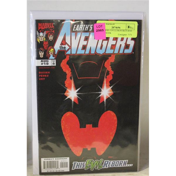 AVENGERS #19 ULTRON RETURNS COMIC BOOK