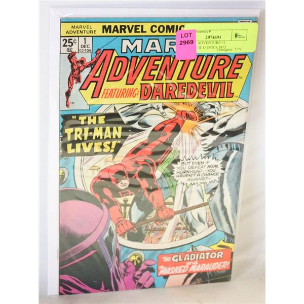 MARVEL ADVENTURE #1 DAREDEVIL COMICS 1975
