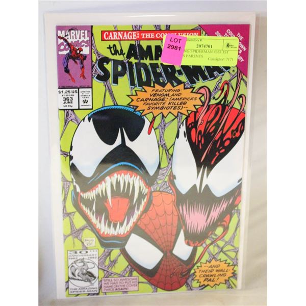 AMAZING SPIDERMAN #363 1ST PETERS PARENTS