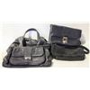 Image 1 : 4 BLACK HANDBAGS/PURSES