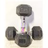 Image 1 : PAIR OF 15LB DUMBELLS