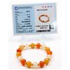 Image 1 : #09-NATURAL  MULTI-COLOUR  JADE BEAD BRACELET