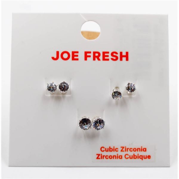 NEW, CUBIC ZIRCONIA GEMSTONE FASHION EARRINGS
