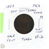 Image 1 : CDN PEI 1857 SELF GOVT HALF TOKEN