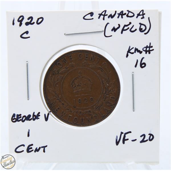 CDN NFLD CENT COLLECTION 1920